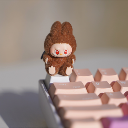Fluffy Brown Labubu Artisan Keycap