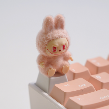 Fluffy Pink Labubu Artisan Keycap