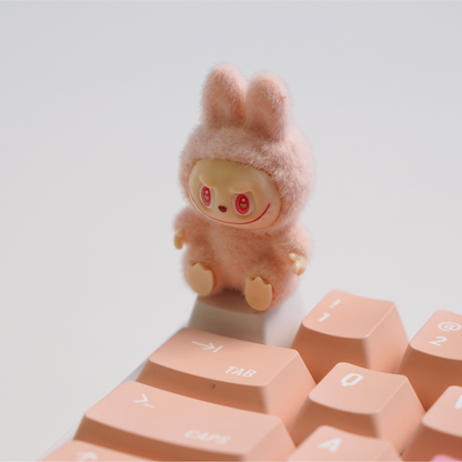 Fluffy Pink Labubu Artisan Keycap