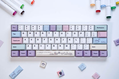 Catppuccin Keycap Set - Light theme - PBT Dye-Sub