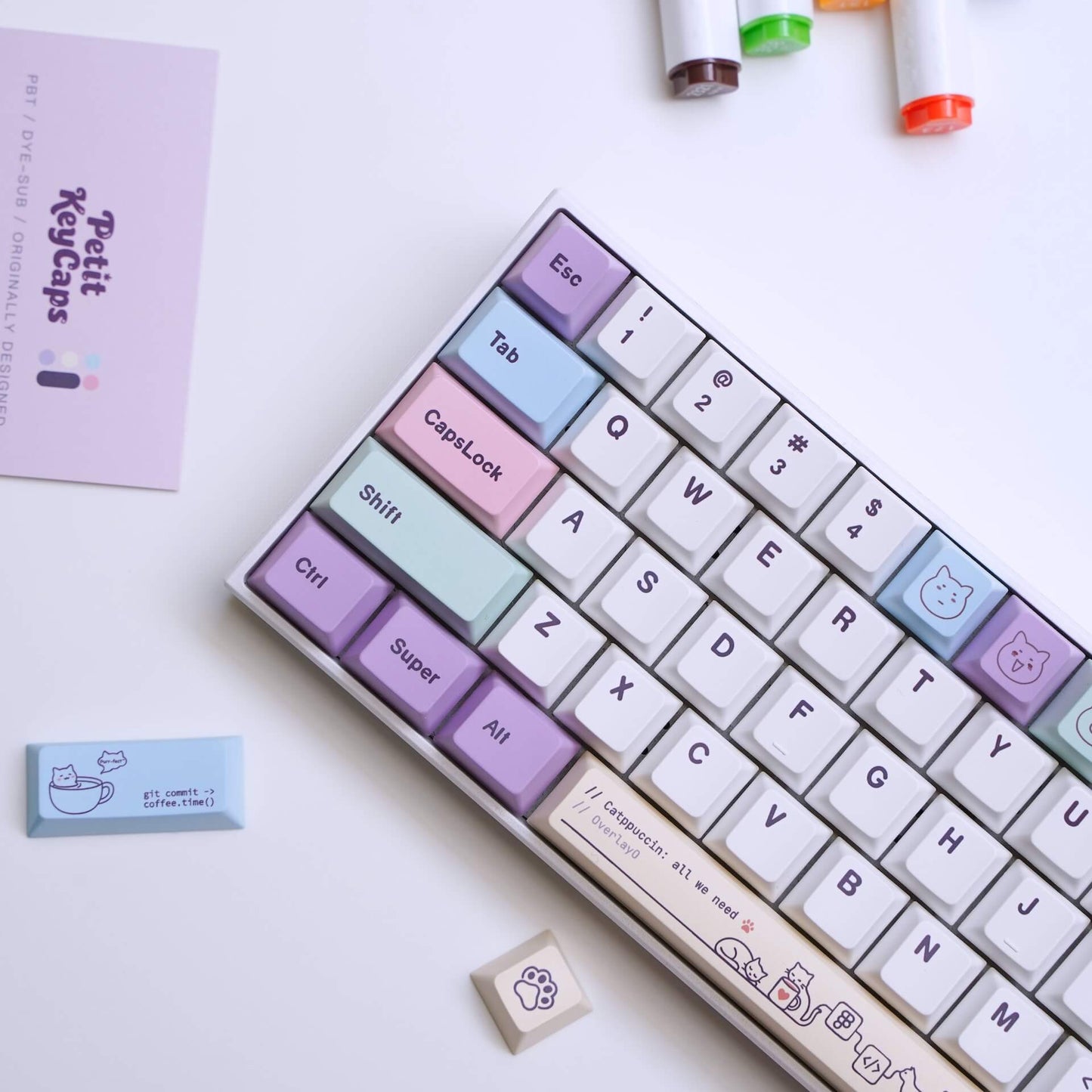 Catppuccin Keycap Set - Light theme - PBT Dye-Sub
